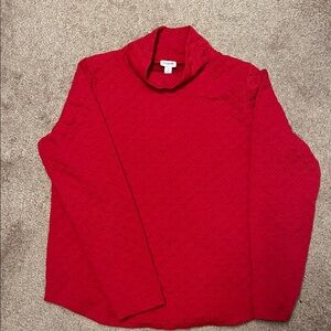 J. Crew Vibrant Red Turtleneck Sweater